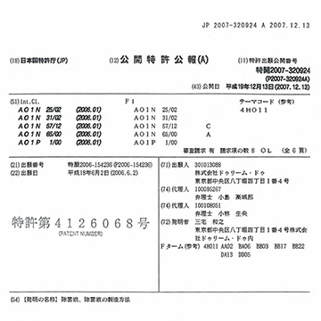 スーパードリームF-1 公開特許公報